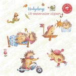 Hedgehog Digital Clipart CA008