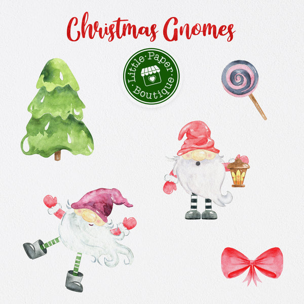 Christmas Gnomes Digital Clipart CA103