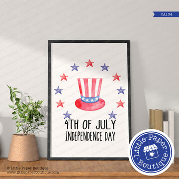 4th of July Digital Clipart CA104