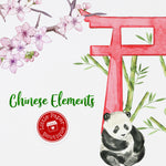 Chinese Elements Digital Clipart CA112