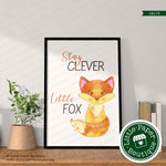 Christmas Fox Digital Clipart CA114