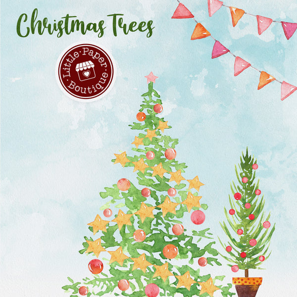 Christmas Trees Digital Clipart CA116