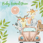Baby Animal Drive Digital Clipart CA125