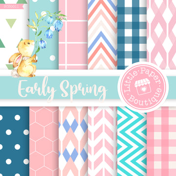 Early Spring Seamless Digital Paper SCS0011B