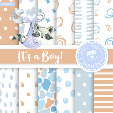 It's A Boy! Seamless Digital Paper SCS0020B