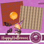 Halloween Digital Paper LPB003B25