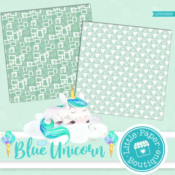 Blue Unicorn Digital Paper LPB003B3