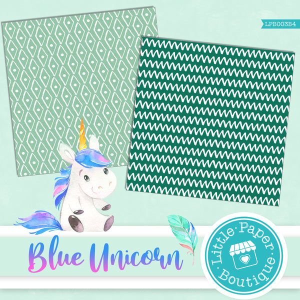 Blue Unicorn Digital Paper LPB003B4