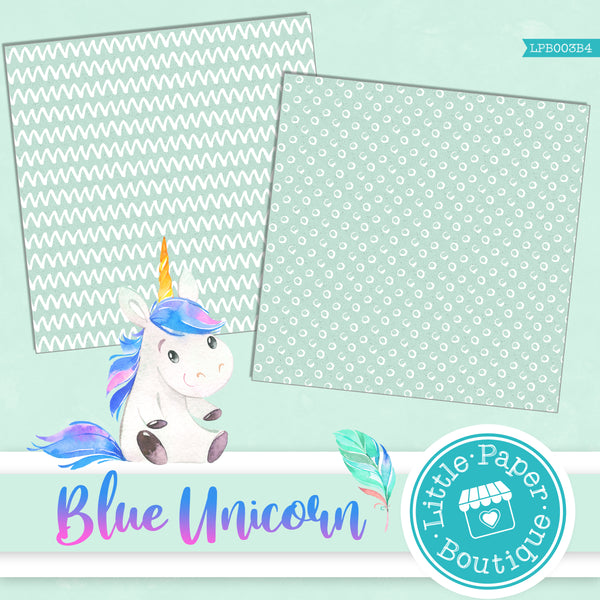 Blue Unicorn Digital Paper LPB003B4