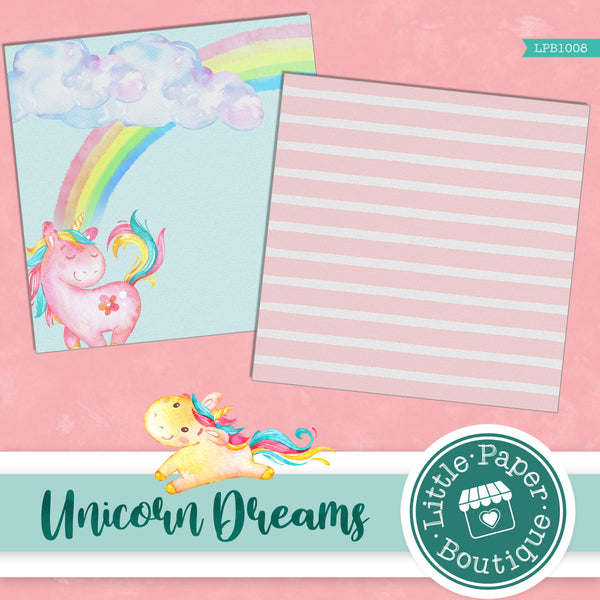 Unicorn Dreams Digital Paper LPB1008A