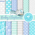 Baby Elephant Digital Paper LPB003B9
