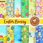 Easter Bunny Watercolor Digital Paper LPB016A