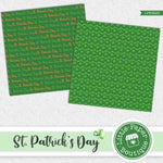 St Patrick's Day Watercolor Digital Paper LPB022B