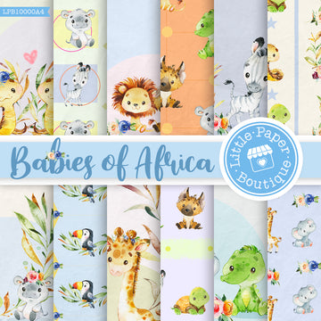 Babies of Africa Letter Size Digital Paper LPB10000A4