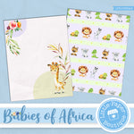 Babies of Africa Letter Size Digital Paper LPB10000A4
