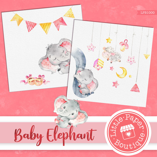 Baby Elephant Digital Paper LPB1000A