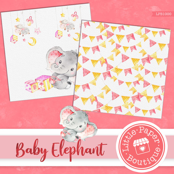 Baby Elephant Digital Paper LPB1000A