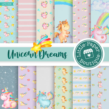 Unicorn Dreams Digital Paper LPB1008A