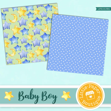 Baby Boy Digital Paper LPB1013B1