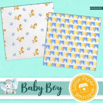 Baby Boy Digital Paper LPB1013B