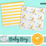 Baby Boy Digital Paper LPB1013B3