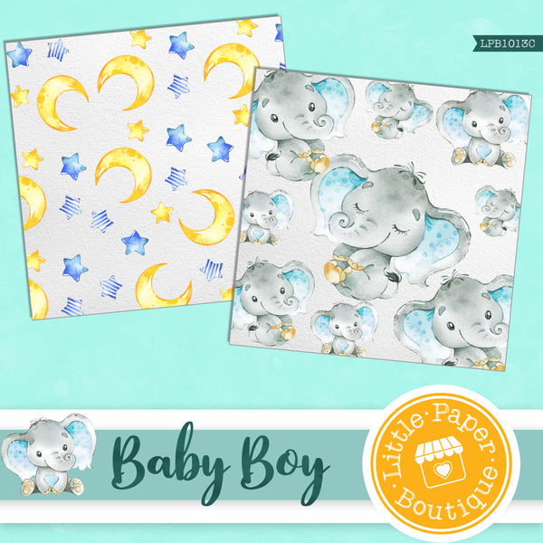 Baby Boy Digital Paper LPB1013B3