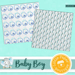 Baby Boy Digital Paper LPB1013B3