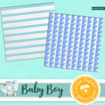 Baby Boy Digital Paper LPB1013B3