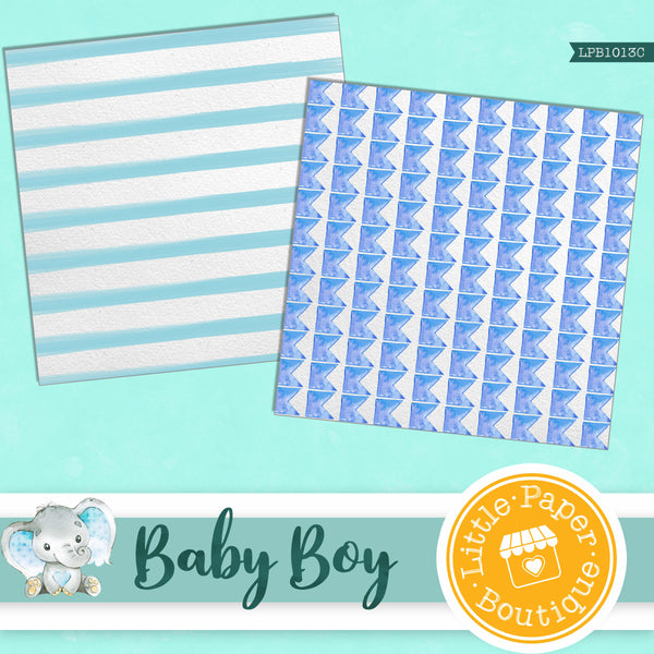 Baby Boy Digital Paper LPB1013B3