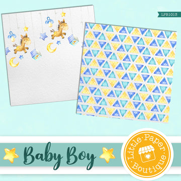 Baby Boy Digital Paper LPB1013A