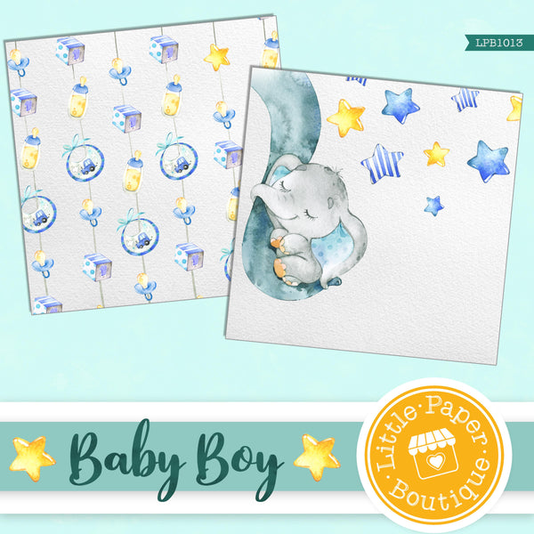 Baby Boy Digital Paper LPB1013A