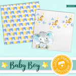 Baby Boy Digital Paper LPB1013A