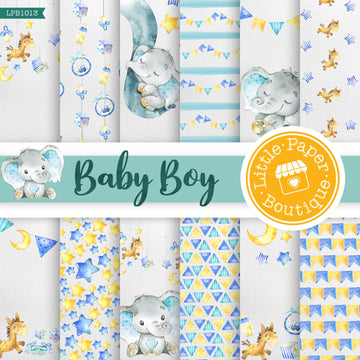 Baby Boy Digital Paper LPB1013A