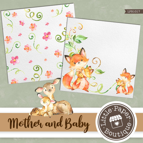 Mother and Baby Digital Paper LPB1017A