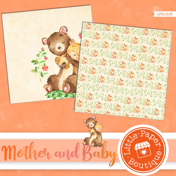 Mother and Baby Digital Paper LPB1018A