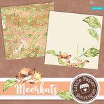 African Meerkat Watercolor Digital Paper LPB1024A