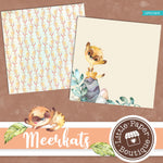 African Meerkat Watercolor Digital Paper LPB1024A