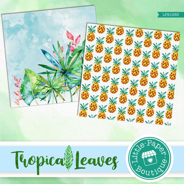 Tropical Leaves Digital Paper LPB1030A