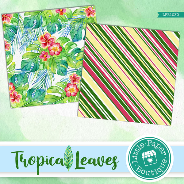 Tropical Leaves Digital Paper LPB1030A