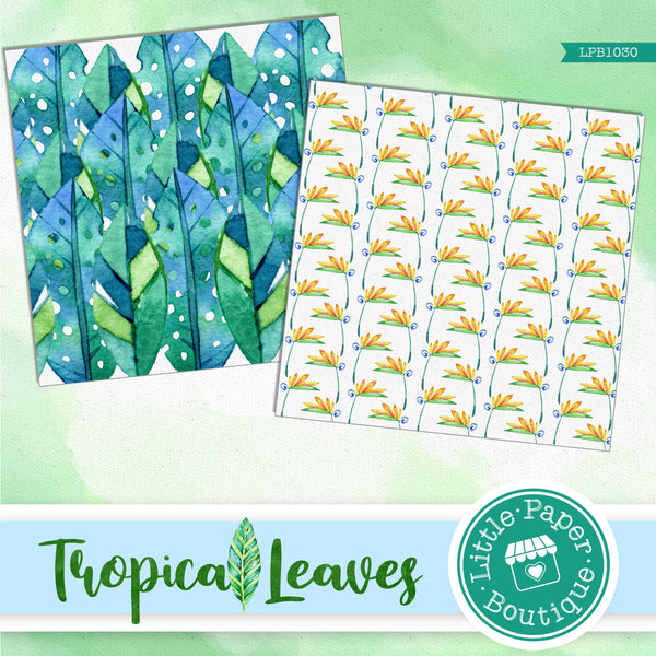 Tropical Leaves Digital Paper LPB1030A