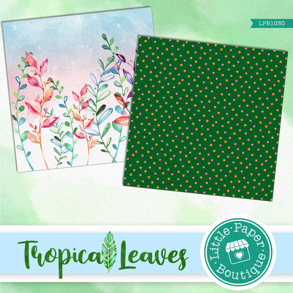 Tropical Leaves Digital Paper LPB1030A