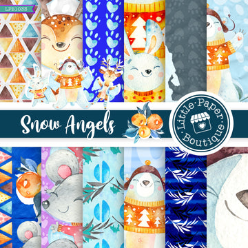 Snow Angels Digital Paper LPB1033A