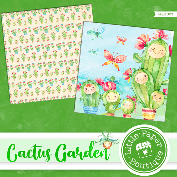 Cactus Garden Digital Paper LPB1037A
