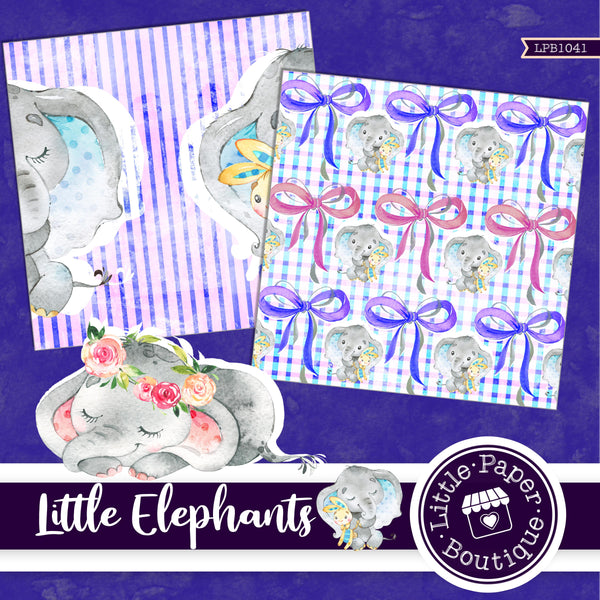 Little Elephants Digital Paper LPB1041A