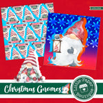 Christmas Gnomes Watercolor Digital Paper LPB1044A