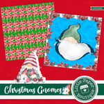 Christmas Gnomes Watercolor Digital Paper LPB1044A