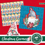 Christmas Gnomes Watercolor Digital Paper LPB1044A