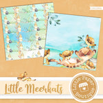 Little Meerkats Watercolor Digital Paper LPB1053A
