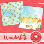 Wanderlust Watercolor Digital Paper LPB1054A