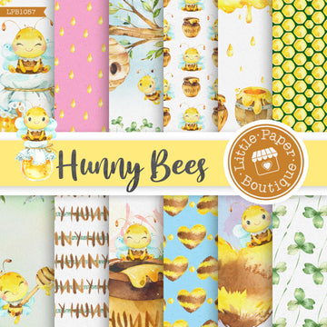 Hunny Bees Digital Paper LPB1057A